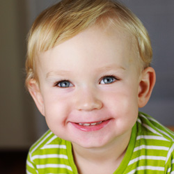 little boy smiling